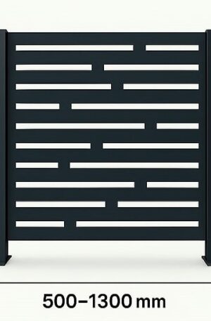 Pocinčana metalna ograda - model pravokutna perforacija